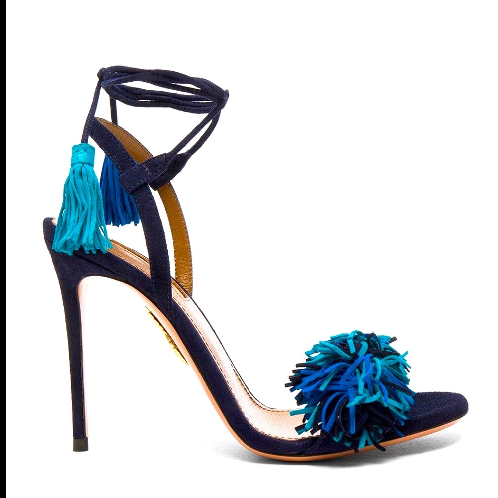 Aquazzura French wild thing heel sandals - multi color, blue 10/42